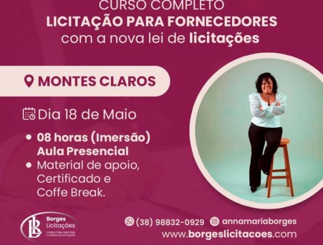 Curso Completo Licitações para fornecedores com a nova lei de licitações | Dia 18 de Maio